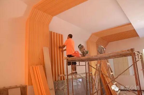 The work fits up the interior part of the church 