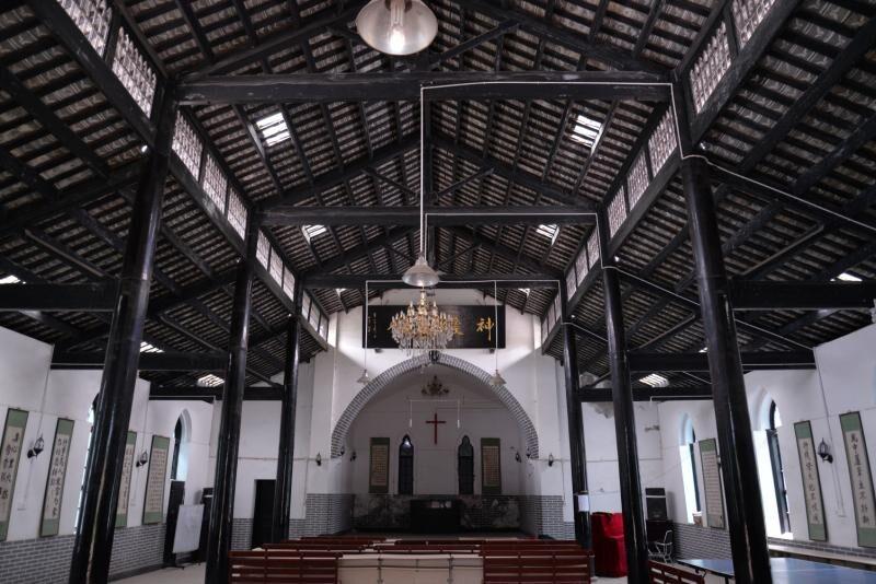 Inside the church 