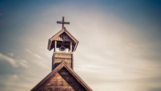 A church